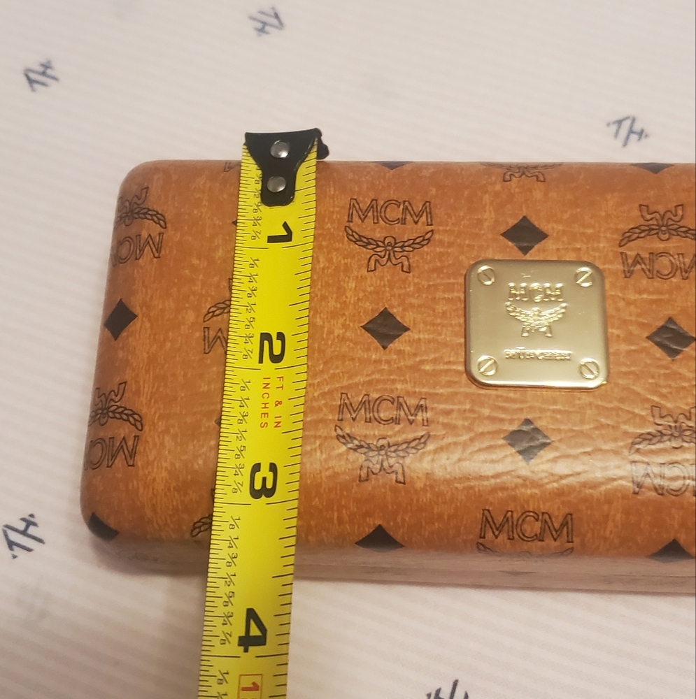 MCM Brown Monogram Glasses Case / CASE ONLY - Picture 2 of 5